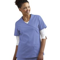 Mock-Wrap Female Scrub Top 114149  WHILE SUPPLIES LAST