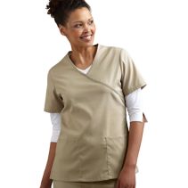 Mock-Wrap Female Scrub Top 114149  WHILE SUPPLIES LAST