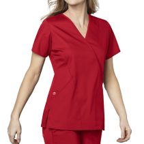 Wink Wwork 102 Mock Wrap Top F 116720  WonderWork