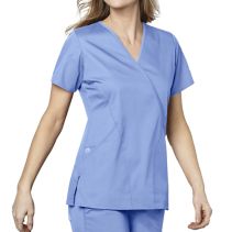 Wink Wwork 102 Mock Wrap Top F 116720  WHILE SUPPLIES LAST