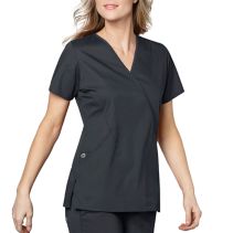 Wink Wwork 102 Mock Wrap Top F 116720  WonderWork