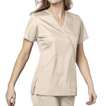 Wink Wwork 102 Mock Wrap Top F 116720  WonderWork