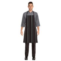 Chefworks Striped Bib Apron 117166  