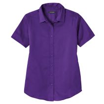 Ladies Twill Blouse Ss 118034  NEW