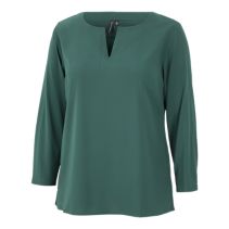 Notch Neck Blouse Ls 118367  