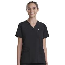 Careandwear 6pkt Vneck Top F 120233  CARE + WEAR