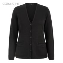 Button Front V Neck Cardigan F&nbsp;060441&nbsp;&nbsp;