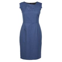 Pleated Neckline Dress 901772  