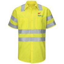 Ss Hi-Visiblity Class 3 Shirt 092683  Easy Care