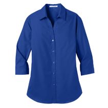 Ladies 3/4 Sleeve Poplin Blous 092947  