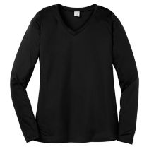 Ladies Ls V Neck Tee 093047  