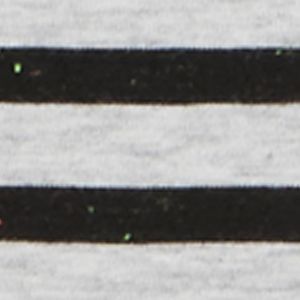 Black, Grey Heather Stripe