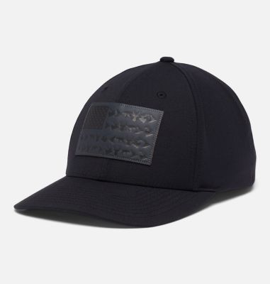 Columbia PHG Game Flag Mesh Snap Back in Black