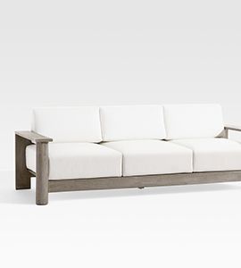 Ashore Solid Wood Outdoor Sofa and Cushions