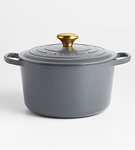 Le Creuset 5.25-Qt Deep Graphite Gray Dutch Oven