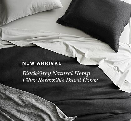 Natural Hemp Fiber Reversible Duvet Cover