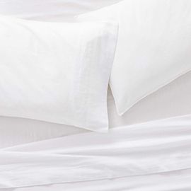 Organic Double Weave White Full/Queen Sheet Set