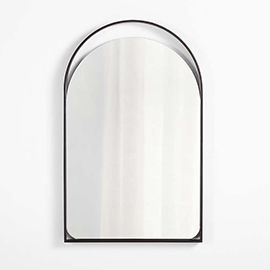 Aosta Black Wall Mirror