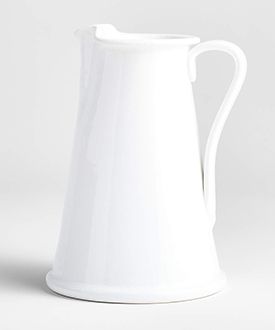 Sorrento White Ceramic Pitcher