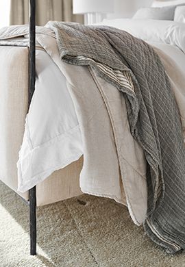 Ardine Grey Bed Throw