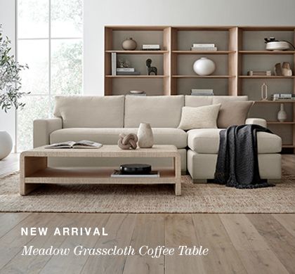 meadow grasscloth coffee table