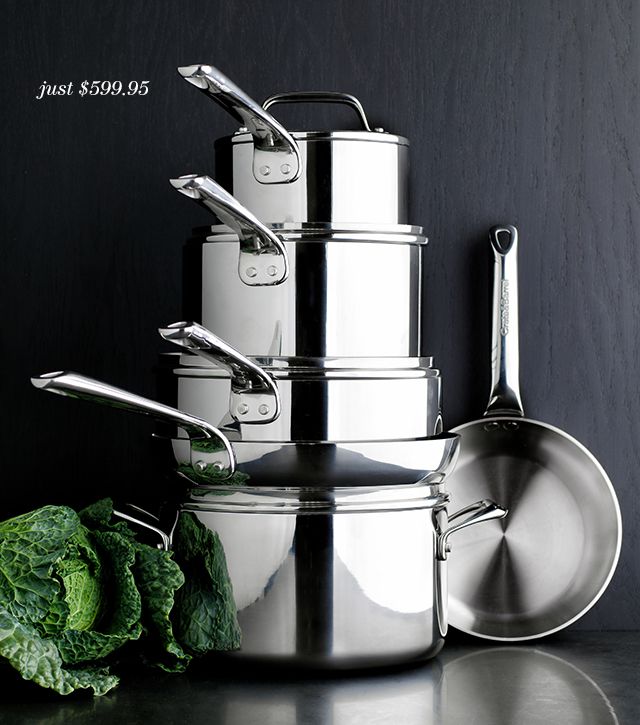 evencook core stainless steel 10-piece set