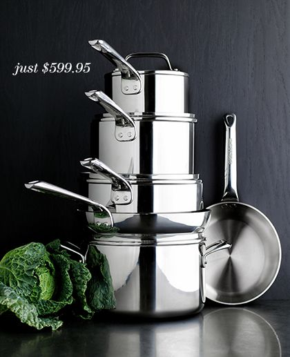 evencook core stainless steel 10-piece set