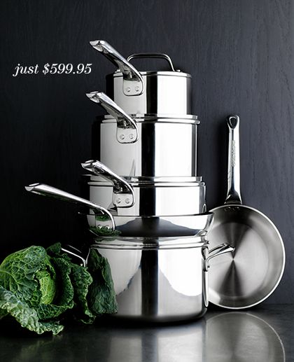 evencook core stainless steel 10-piece set