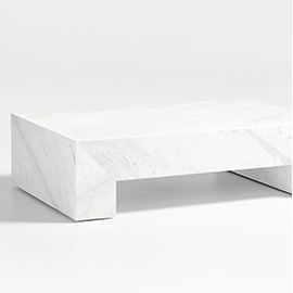 Paramount Grey and White Marble Coffee Table