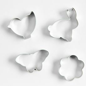 Stainless Steel Easter Cookie Cutters, Set of 4