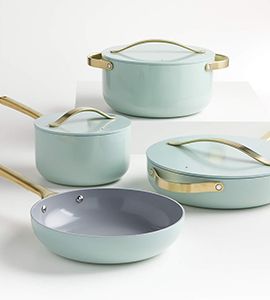 Caraway Home Silt Green Cookware Set