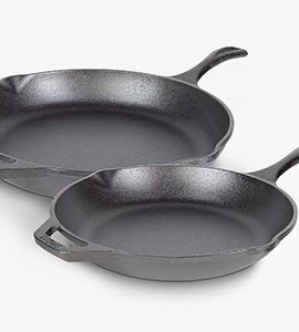 Lodge Chef Collection 2-Piece Cast Iron Skillet Set