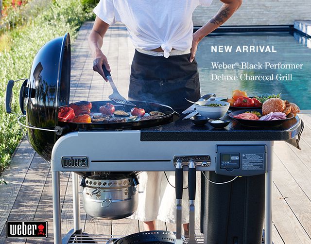 Weber Black Performer Deluxe Charcoal Grill