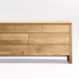 Baja 7-Drawer White Oak Dresser