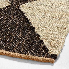 Toulon Jute Diamond Checkered Rug