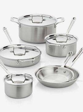 Over $600 off open stock value All-Clad® d5 10-Piece Cookware Set‡