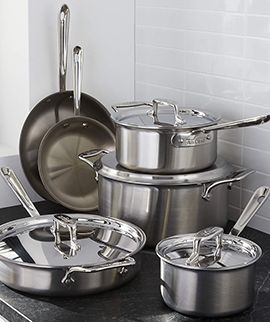 Over $600 off Open Stock Value of All Clad D5 10-Piece Cookware Set