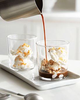 Affogato with Amaretto Ice Cream