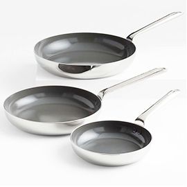 Crate & Barrel EvenCook Core™ Ceramic Non-Stick Fry Pans