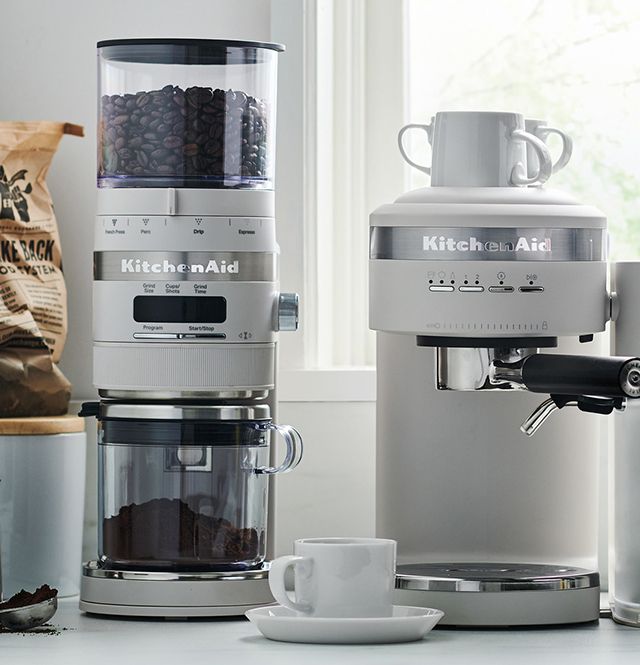 up to $100 off KitchenAid espresso machines and burr grinders