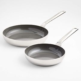 Crate & Barrel EvenCook Core™ Ceramic Non-Stick Fry Pan Set