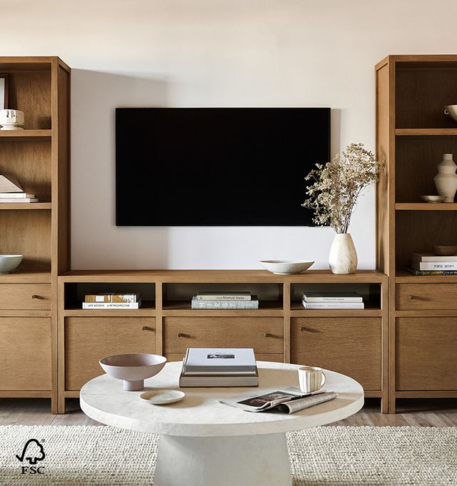 keane storage media console