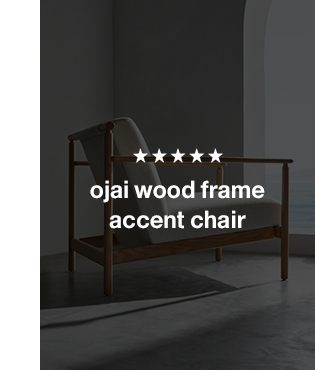 ojai wood frame accent chair