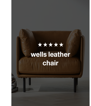 wells leather chair