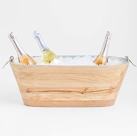 Carson Ash Wood Beverage Tub