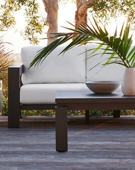 Walker Metal Sofa with Sunbrella® Cushions