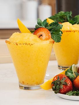 Frozen Mango Cocktail with Tequila