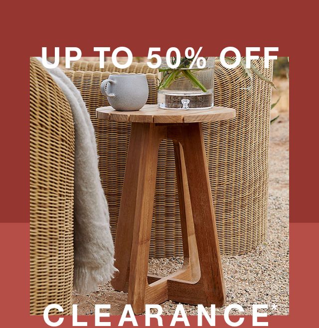 Up to 50% off clearance*