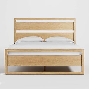 Leavitt Natural Oak Wood Queen Bed