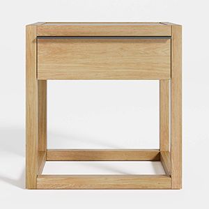 Leavitt Natural Oak Wood Nightstand